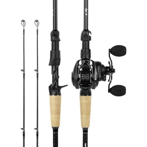 image:imageKastKing Spartacus II Plus TwinTip Fishing Rod and Reel ComboCast RightHand Reel  70 MH 2Piece  Extra Tip