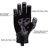 image:imageKastKing Sol Armis UPF50 Fingerless Fishing Gloves Men and WomenB Blackout Prym1
