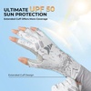 image:imageKastKing Sol Armis UPF50 Fingerless Fishing Gloves Men and WomenE Glacier Fade Prym1