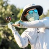 image:imageKastKing Sol Armis UPF50 Fingerless Fishing Gloves Men and WomenG Turquoise Fizz Fade Prym1