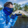 image:imageKastKing Sol Armis UPF50 Fingerless Fishing Gloves Men and WomenK Blue Patriot