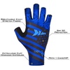 image:imageKastKing Sol Armis UPF50 Fingerless Fishing Gloves Men and WomenK Blue Patriot