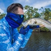 image:imageKastKing Sol Armis UPF50 Fingerless Fishing Gloves Men and WomenK Blue Patriot