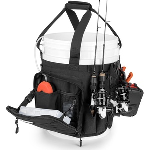 image:imageKastKing Karryall Fishing Bucket Organizer for 5 Gallon Bucket Fishing BagBlack