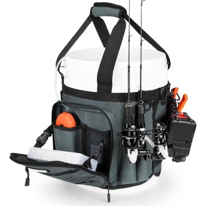 image:imageKastKing Karryall Fishing Bucket Organizer for 5 Gallon Bucket Fishing BagDark Gray