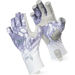 image:imageKastKing Sol Armis UPF50 Fingerless Fishing Gloves Men and WomenH Gray Fizz Prym1